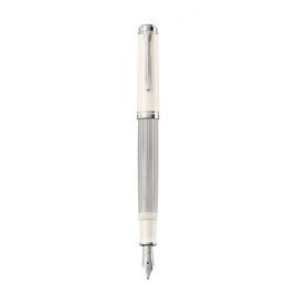 Stilou souveran m405 penita m aur 16k corp silver-white accesorii argint cutie