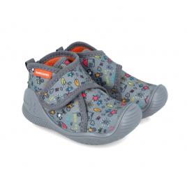 Incaltaminte de interior biomecanics zapatilla my family, gri (marime