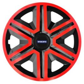 Set 4 capace roti action rosu-negru r16, pentru volvo