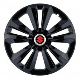 Set 4 capace roti terra negru r14, pentru suzuki