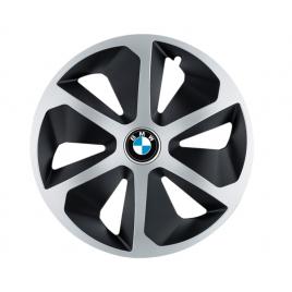 Set 4 capace roti roco gri-negru r13 pentru gama auto bmw