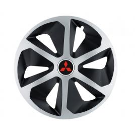 Set 4 capace roti roco gri-negru r13 pentru gama auto mitsubishi