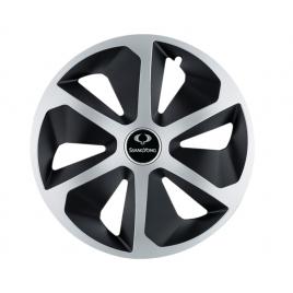 Set 4 capace roti roco gri-negru r13 pentru gama auto ssangyong