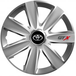 Set 4 capace roti gtx gri r14, pentru toyota