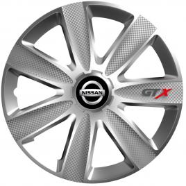 Set 4 capace roti gtx gri r17, pentru nissan
