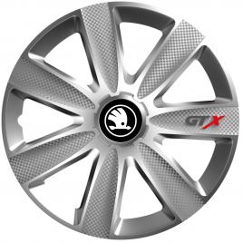 Set 4 capace roti gtx gri r17, pentru skoda nou