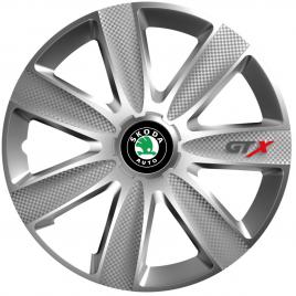 Set 4 capace roti gtx gri r17, pentru skoda