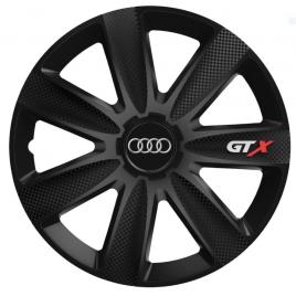 Set 4 capace roti gtx carbon negru r17, pentru audi