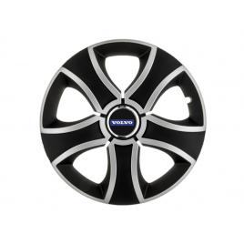 Set 4 capace roti bis gri-negru r15 pentru gama auto volvo