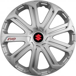 Set 4 capace roti evo gri r14, pentru suzuki