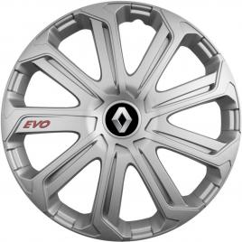 Set 4 capace roti evo gri r15, pentru renault nou