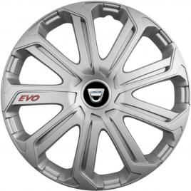 Set 4 capace roti evo gri r16, pentru dacia