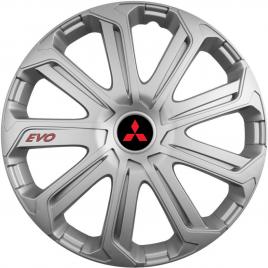 Set 4 capace roti evo gri r16, pentru mitsubishi