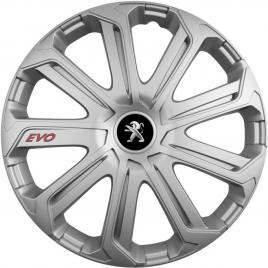 Set 4 capace roti evo gri r16, pentru peugeot