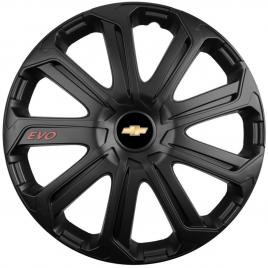 Set 4 capace roti evo negru r14, pentru chevrolet