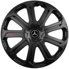 Set 4 capace roti evo negru r14, pentru mercedes