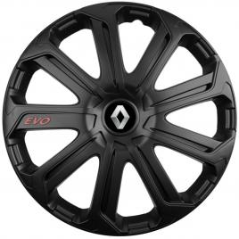 Set 4 capace roti evo negru r14, pentru renault
