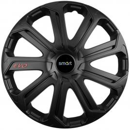 Set 4 capace roti evo negru r14, pentru smart