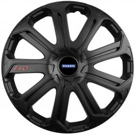 Set 4 capace roti evo negru r14, pentru volvo