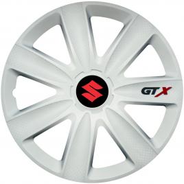 Set 4 capace roti gtx alb r16, compatibil cu suzuki
