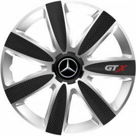 Set 4 capace roti gtx carbon gri-negru r16, pentru mercedes
