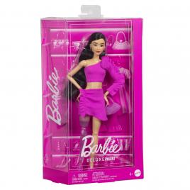 Barbie deluxe style papusa barbie bruneta cu picior protetic