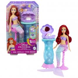 Disney princess papusa ariel si masuta de machiaj cu surprize