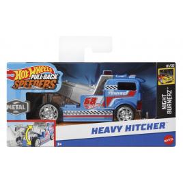 Hot wheels masinuta metalica cu sistem pull back heavy hitcher scara 1:43