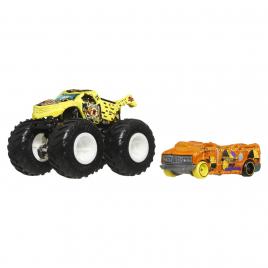 Hot wheels monster truck si masinuta metalica totaled