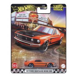 Hot wheels premium boulevard masinuta metalica ford mustang boss 302 69 scara 1:64