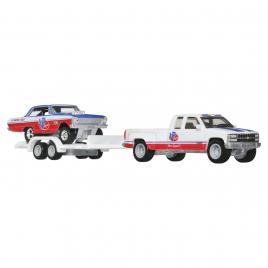Hot wheels transportator chevy silverado 3500 88 cu masinuta chevy nova 63 scara 1:64
