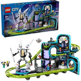 Lego city parc cu roller-coaster lumea robotilor 60421
