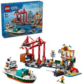 Lego city port si nava de transport marfa 60422