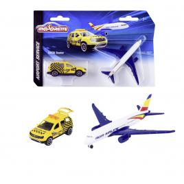 Majorette set masinuta dacia duster si avion boeing 787