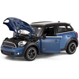 Masinuta metalica minicooper albastru scara 1 la 24