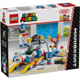 Lego super mario mario kart garajul lui toad 72035