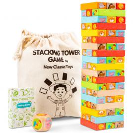 Joc din lemn new classic toys - turnul instabil