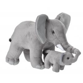 Jucarie plus mama si puiul - elefant