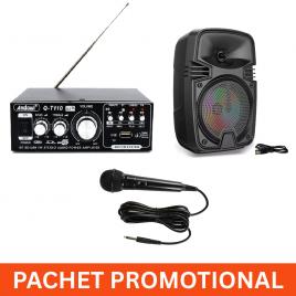 Pachet promotional audio, statie, boxa, microfon