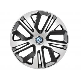 Set 4 capace roti 15`` raven gri-negru, compatibile cu volkswagen