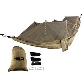 Kit hamac cu plasa de tantari 330x140 cm neo tools 63-123