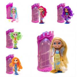Bright fairy friends - set de joaca cu sirena, castel si accesorii