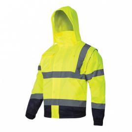 Jacheta reflectorizanta captusita / verde - 3xl