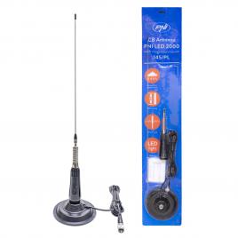 Antena cb pni led 2000, lungime 90 cm, iluminare in timpul emisiei, cu magnet