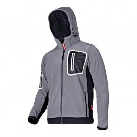Jacheta elastica cu gluga / gri - 3xl