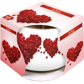 Lumanare parfumata pahar imprimat love