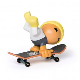 Tech dech sk8 crew pachet placa si figurina 9.6cm sapca galbena