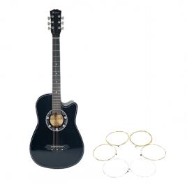 Chitara clasica din lemn ideallstore®, set de corzi incluse, 95 cm, negru