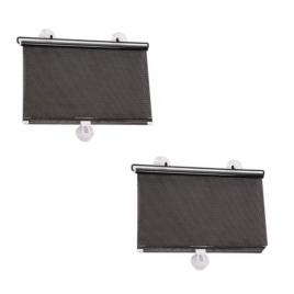 Set 2x rulou retractabil cu ventuze tip parasolar pentru casa sau masina, 45 x 125 cm, bzrsh
