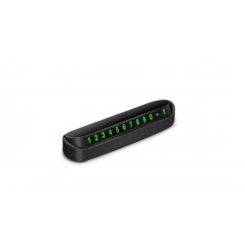 Suport numar telefon bord, parcare temporara, negru